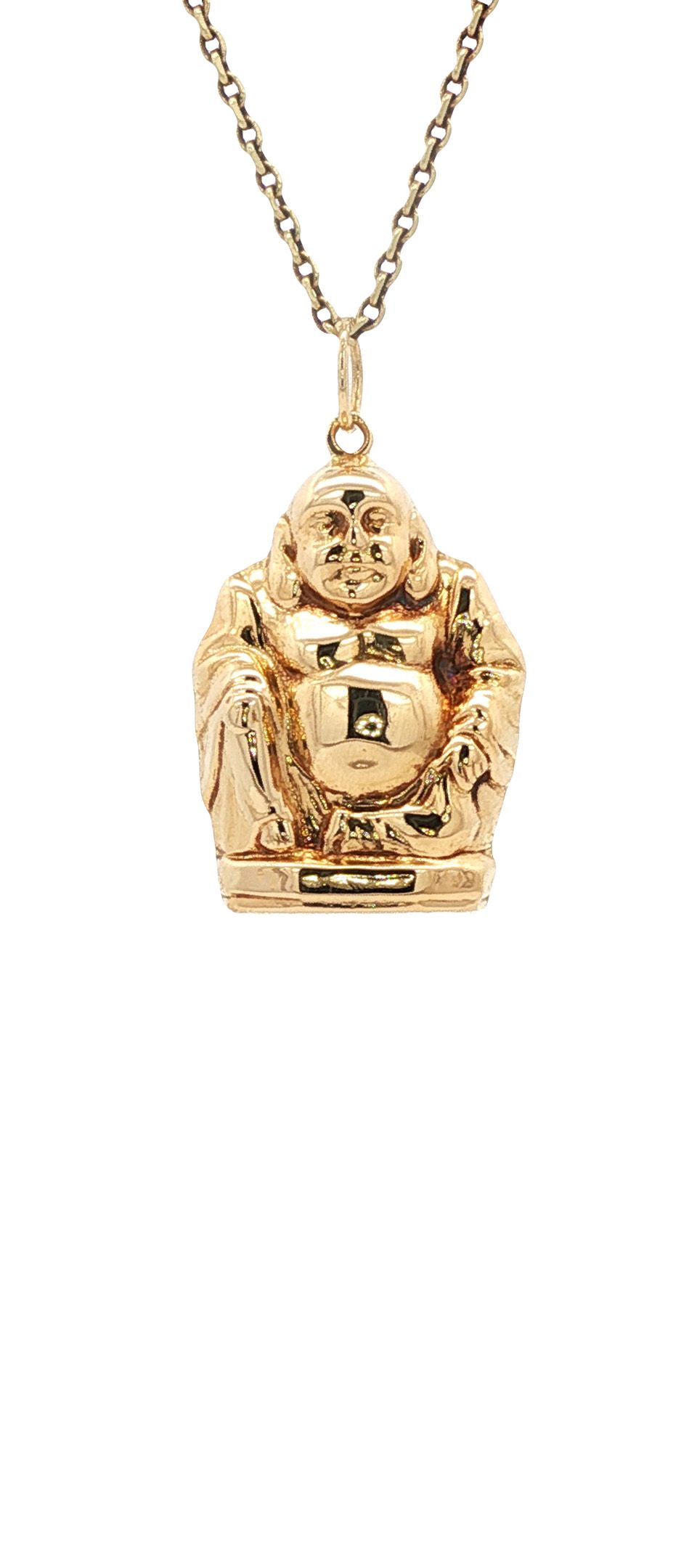 Vintage 14K Gold Buddha Pendant